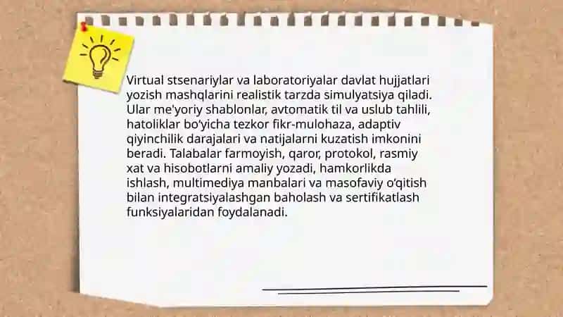 Davlat tilida ish yuritish fanini o'qitish 4