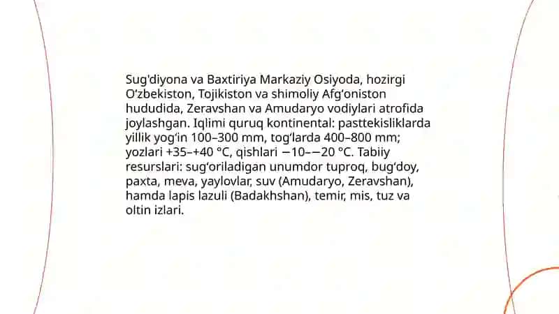 Suģdiyona va Baqtirya davlatlari 4