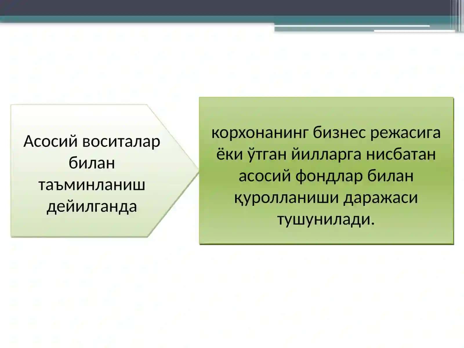 Asosiy vositalar holati va ulardan samarali foydalanish tahlili 4