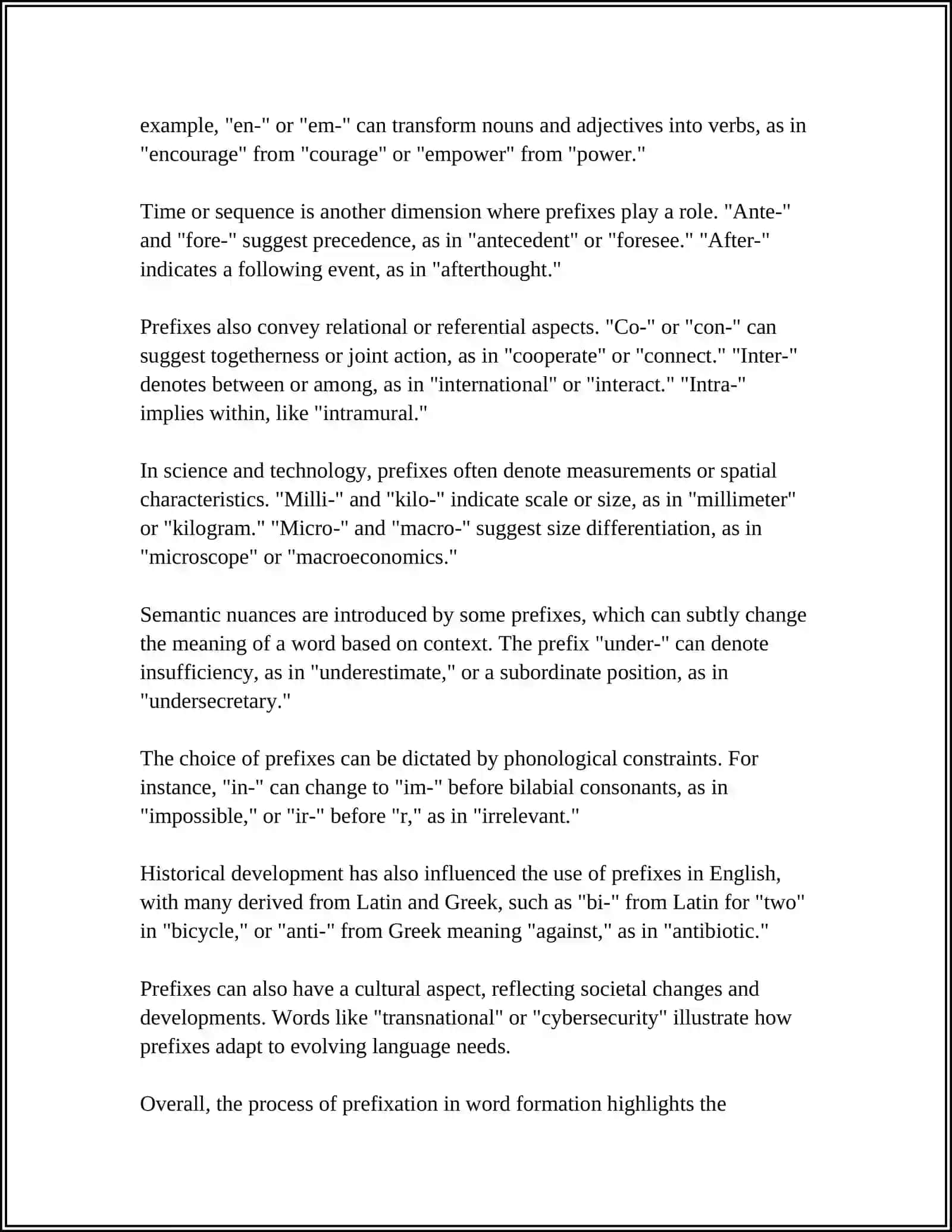 WORD FORMATION 4