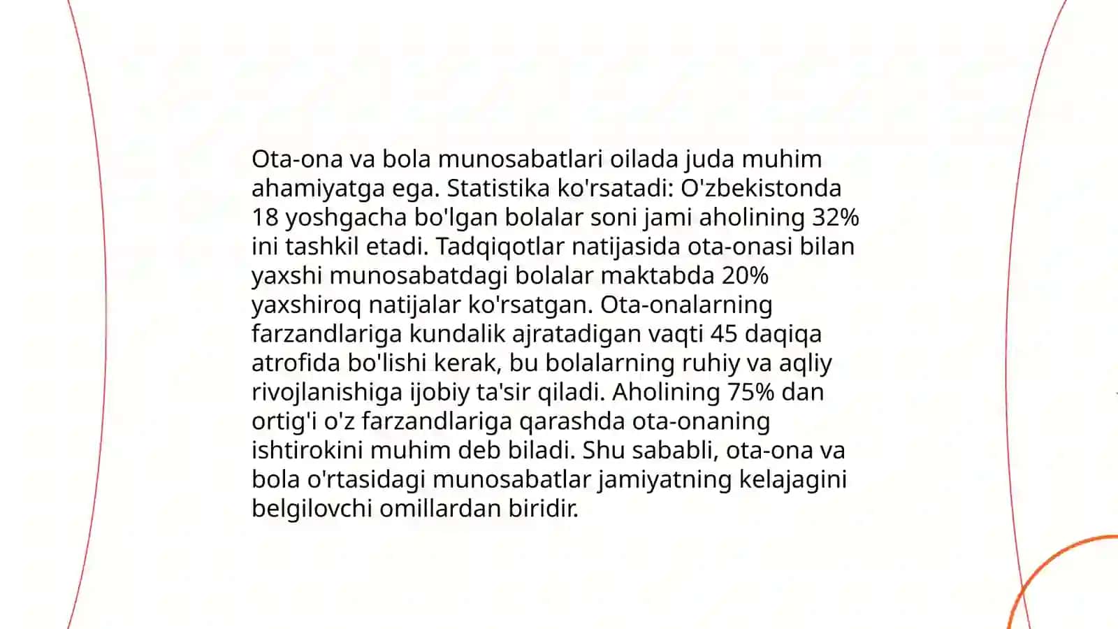 Oilada o'zaro munosabatlar psixologiyasi 4