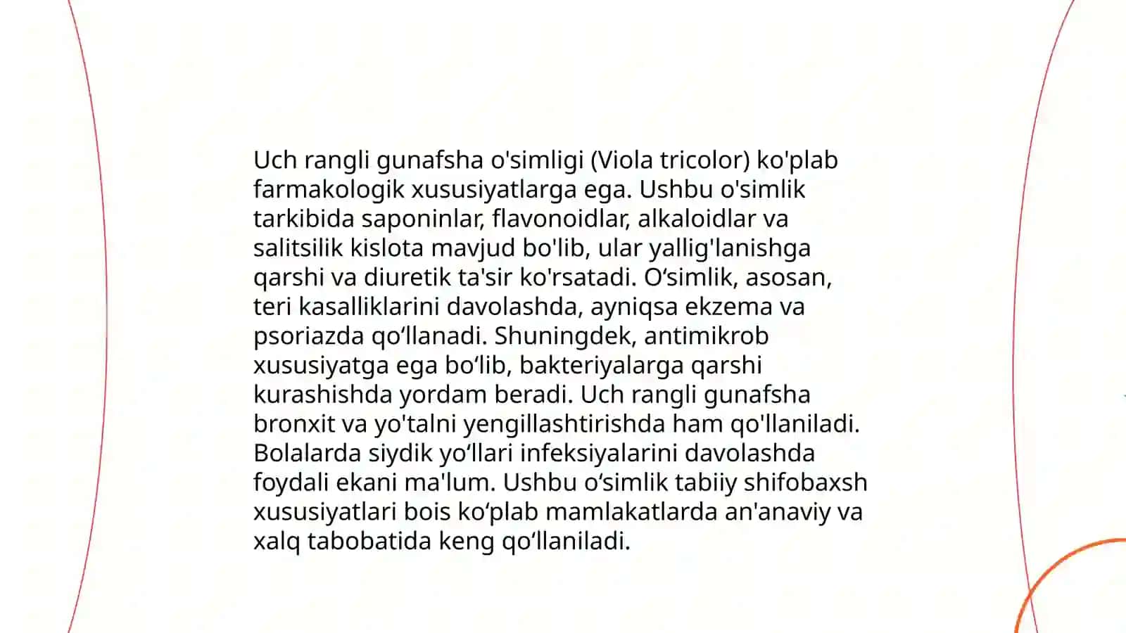 Flavonodilarni o‘rganishda Vatan olimlarining tutgan o‘rni. Uch rangli gunafsha o’simligi 4