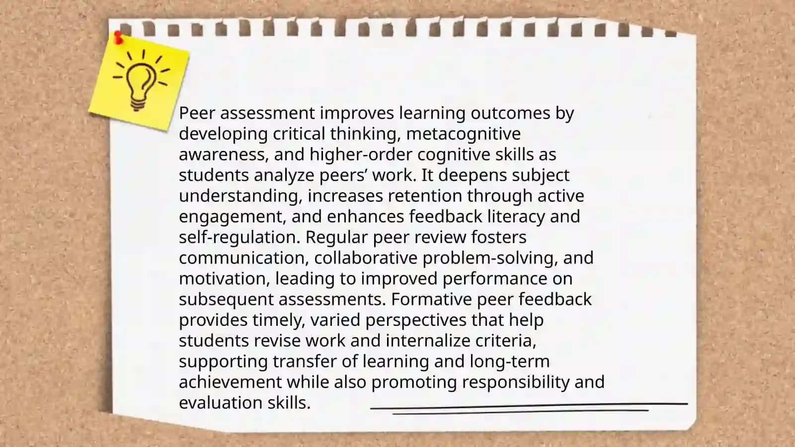 Importance of Peer Assessment 4