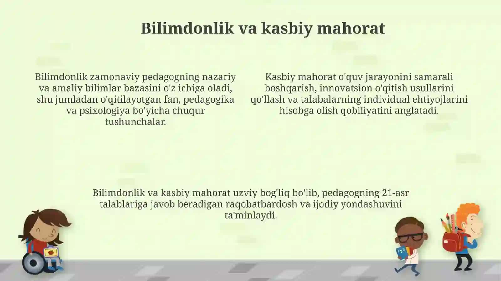 Zamonaviy o'qituvchining shaxsiyatiga qo'yiladigan talablar 4
