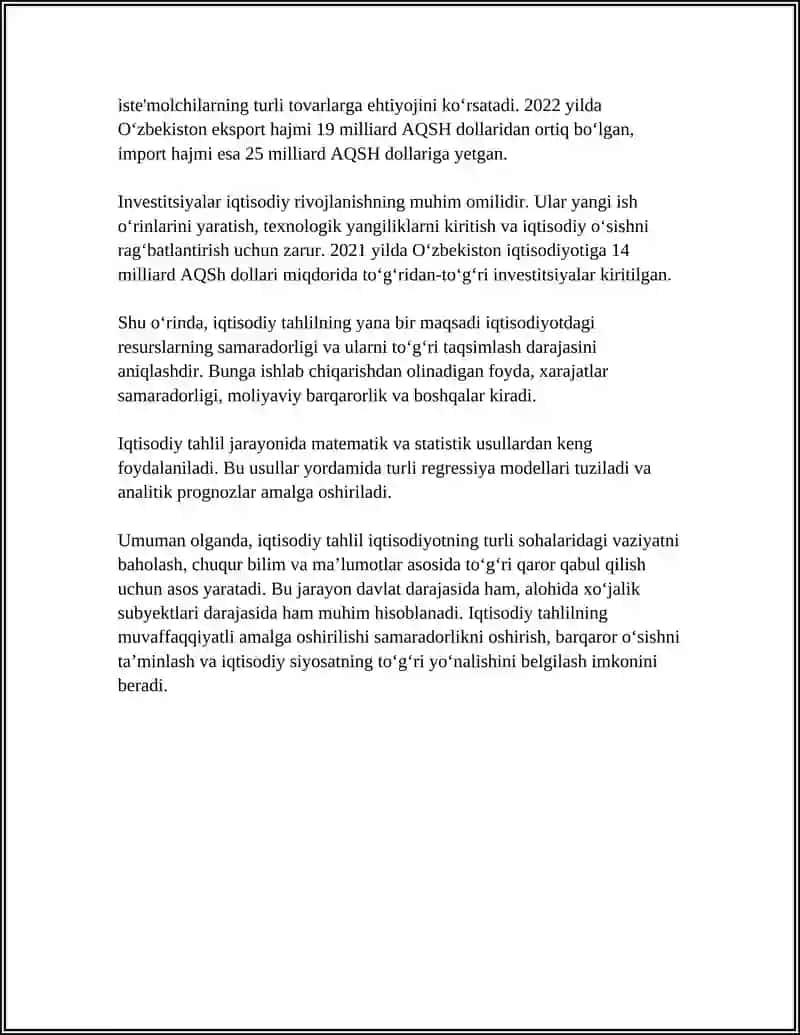IQTISODIY TAHLILNING ASOSIY TAMOYILLARI 4