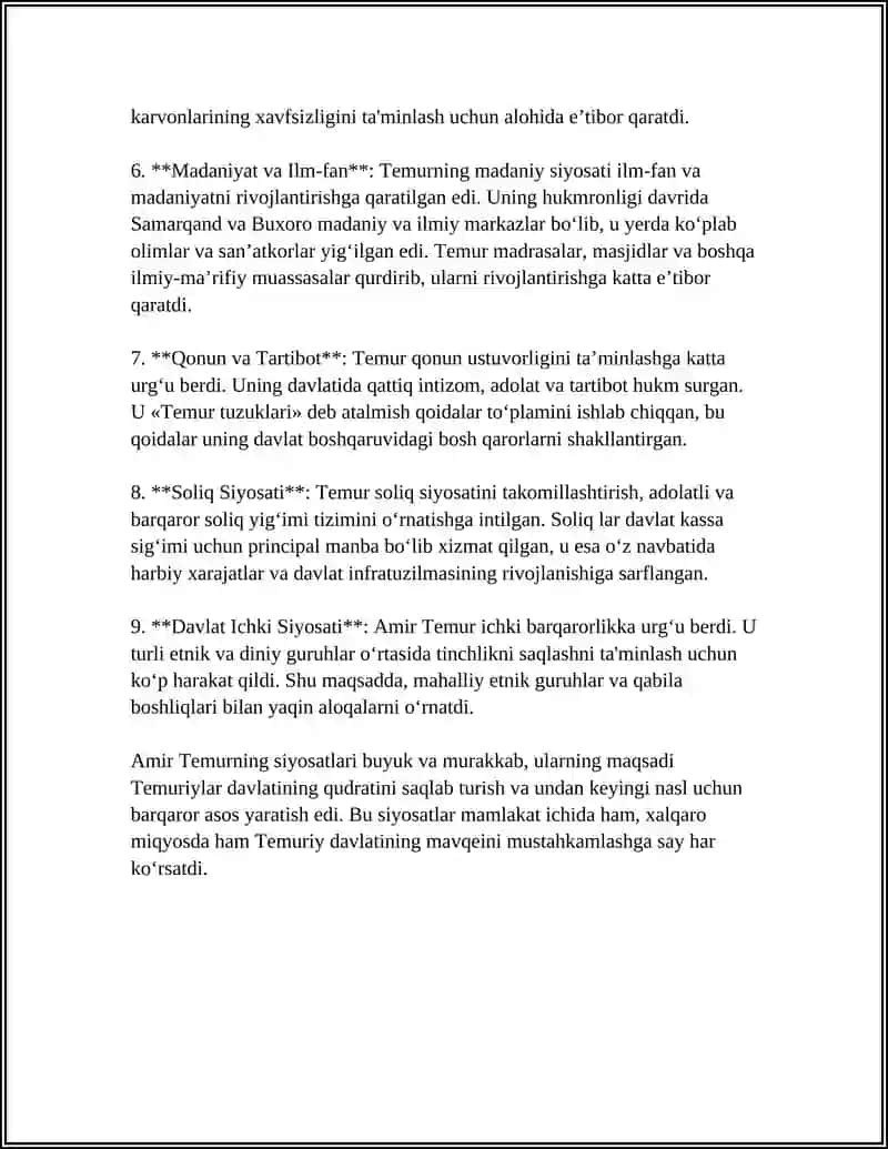 AMIR TIMUR BUYUK DAVLAT ARBOBI 4