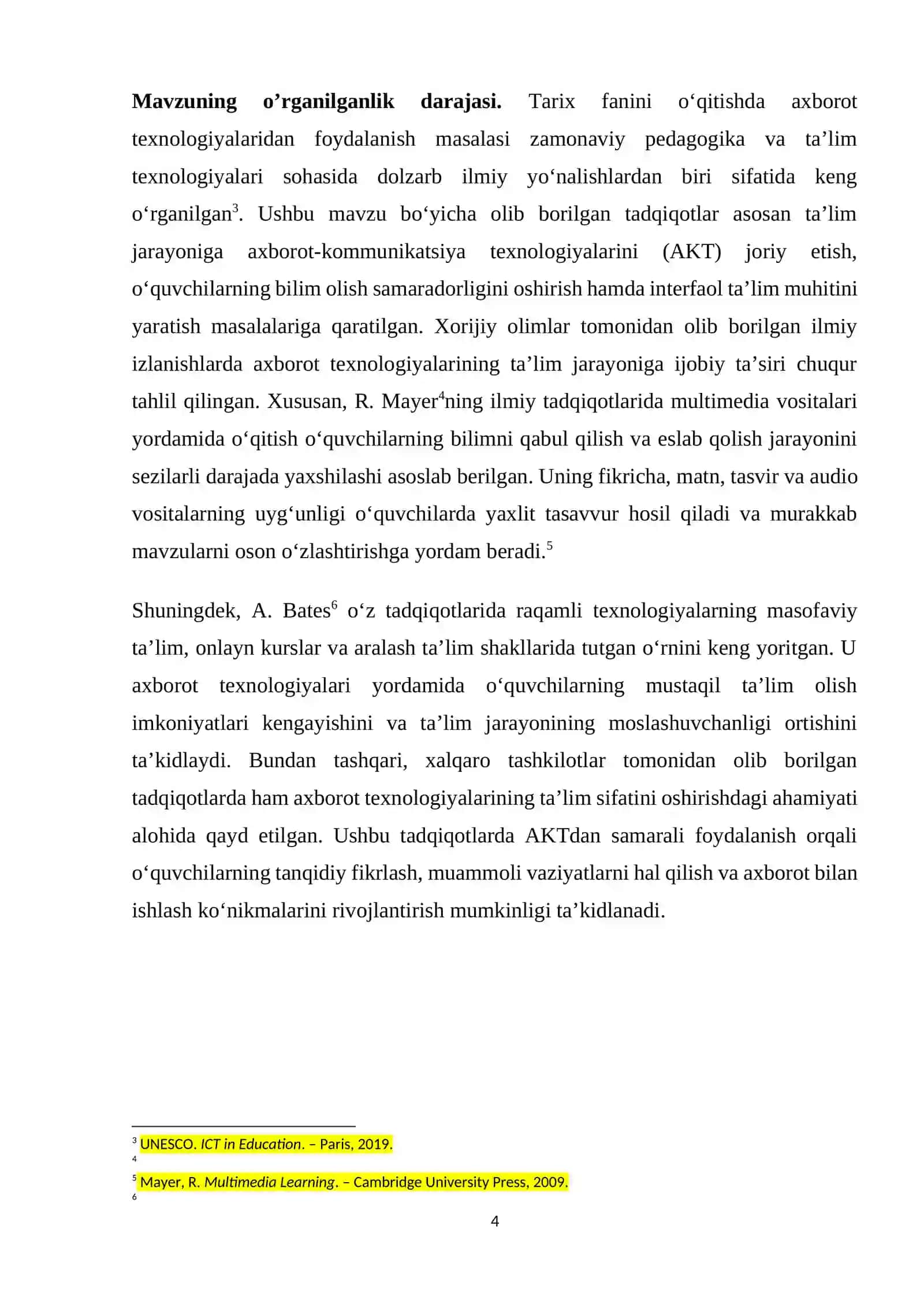 Tarix fanini o’qitishda axborot texnologiyalardan foydalanish 4