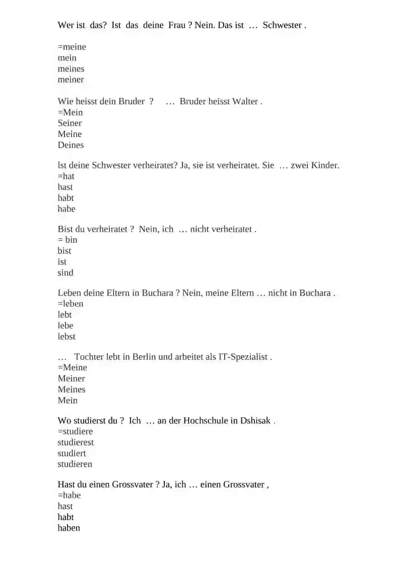 Wie heisst du? 4