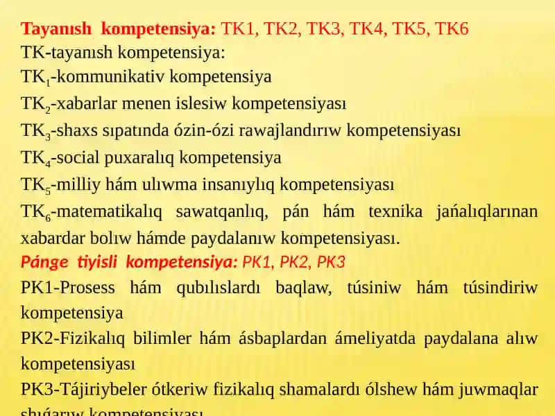 KINEMATIKANÍŃ TÍYKARǴÍ TÚSINIKLERI 4