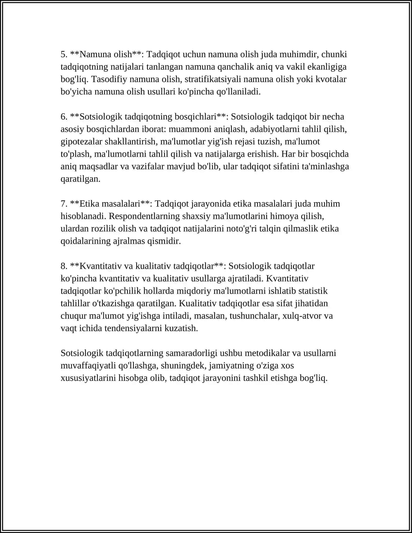 Sotsiologik tadqiqotlar metodikasi 4
