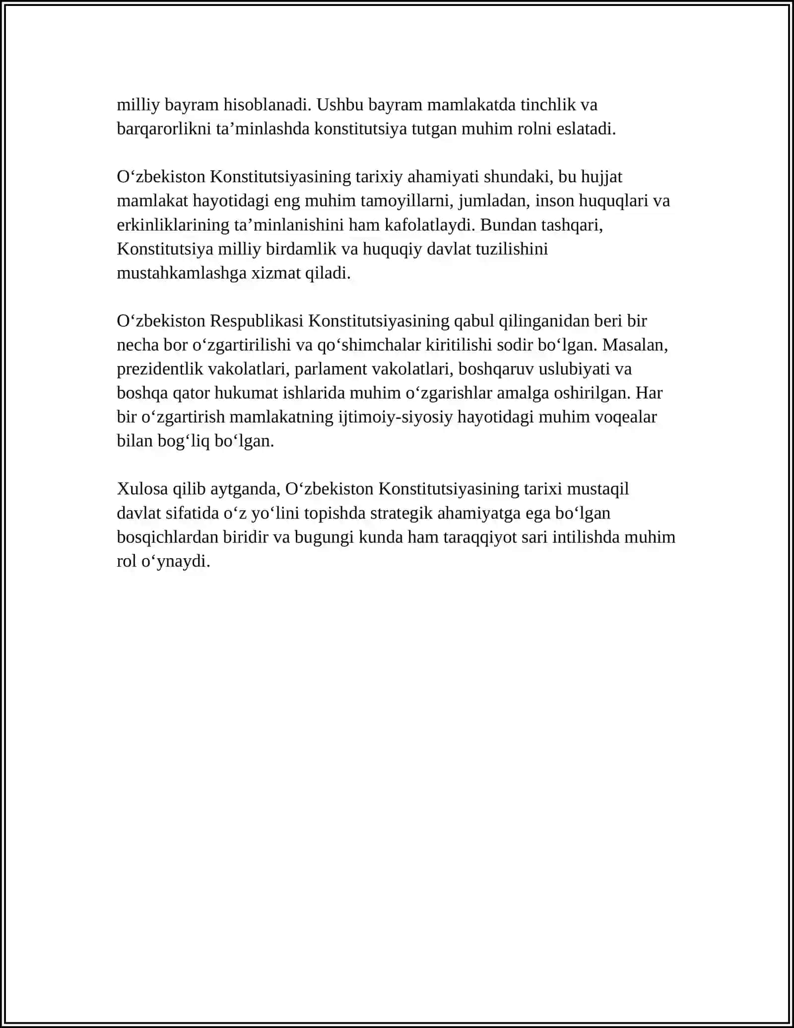 MTTDA KONSTITUTSIYA BAYRAMI MUNOSABATI OʻTKAZISHGA TADBIR 4