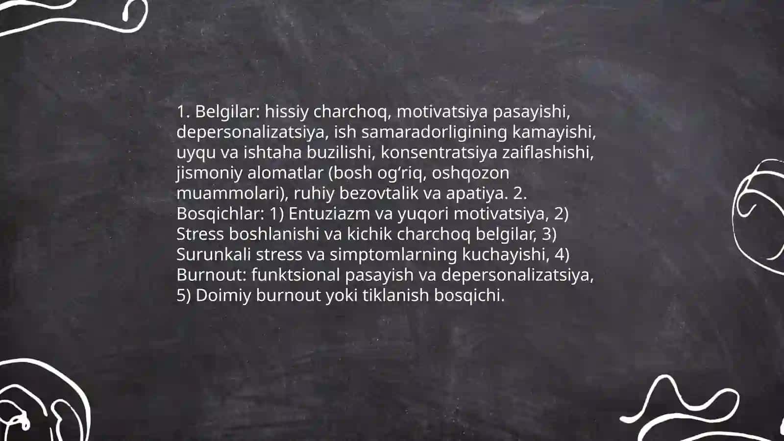 Stressga chidamlilik va professional Brun- out sindromidan himoyalanish 4