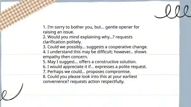 Expressions connected with complaining 4