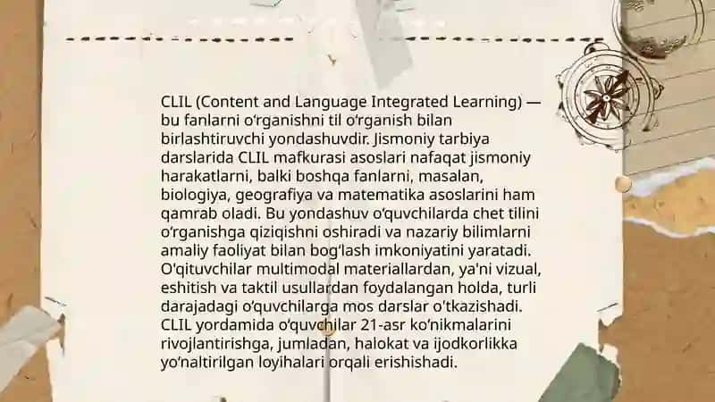 CLIL yondashuvi asosida jismoniy tarbiya darslarini tashkil qilish 4