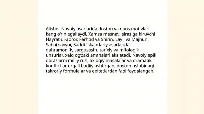 Alisher Navoiy ijodida folklor an'analari 4