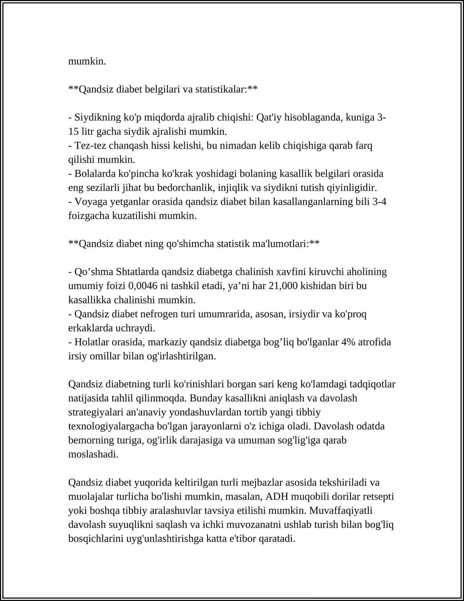 QANDSIZ DIABETNI DAVOLASHDA ISHLATILADIGAN DORI VOSITALARI 4