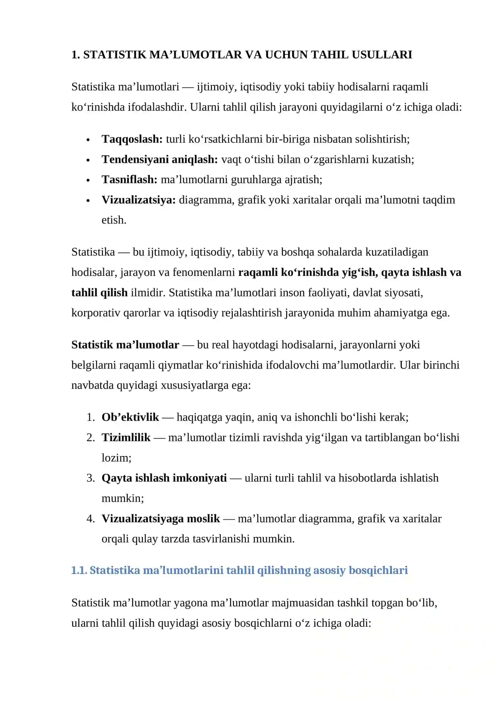 STATISTIK JADVAL VA GRAFIK ORQALI TAHLILI 4