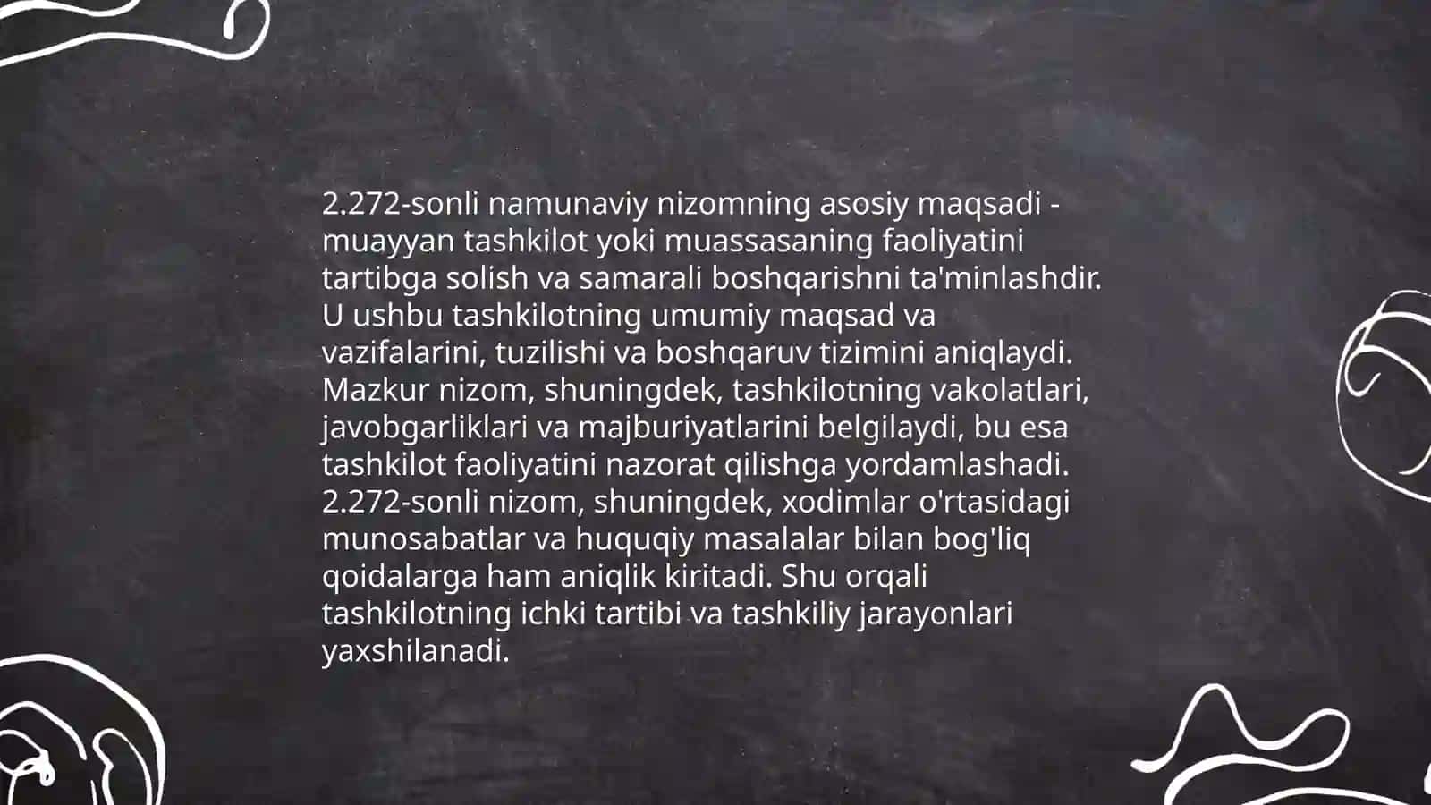 272-sonli namunaviy nizomning ahamiyati 4