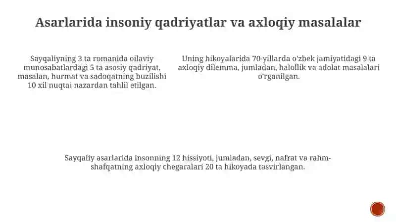 Sayqaliyning til va uslub mahorati 4