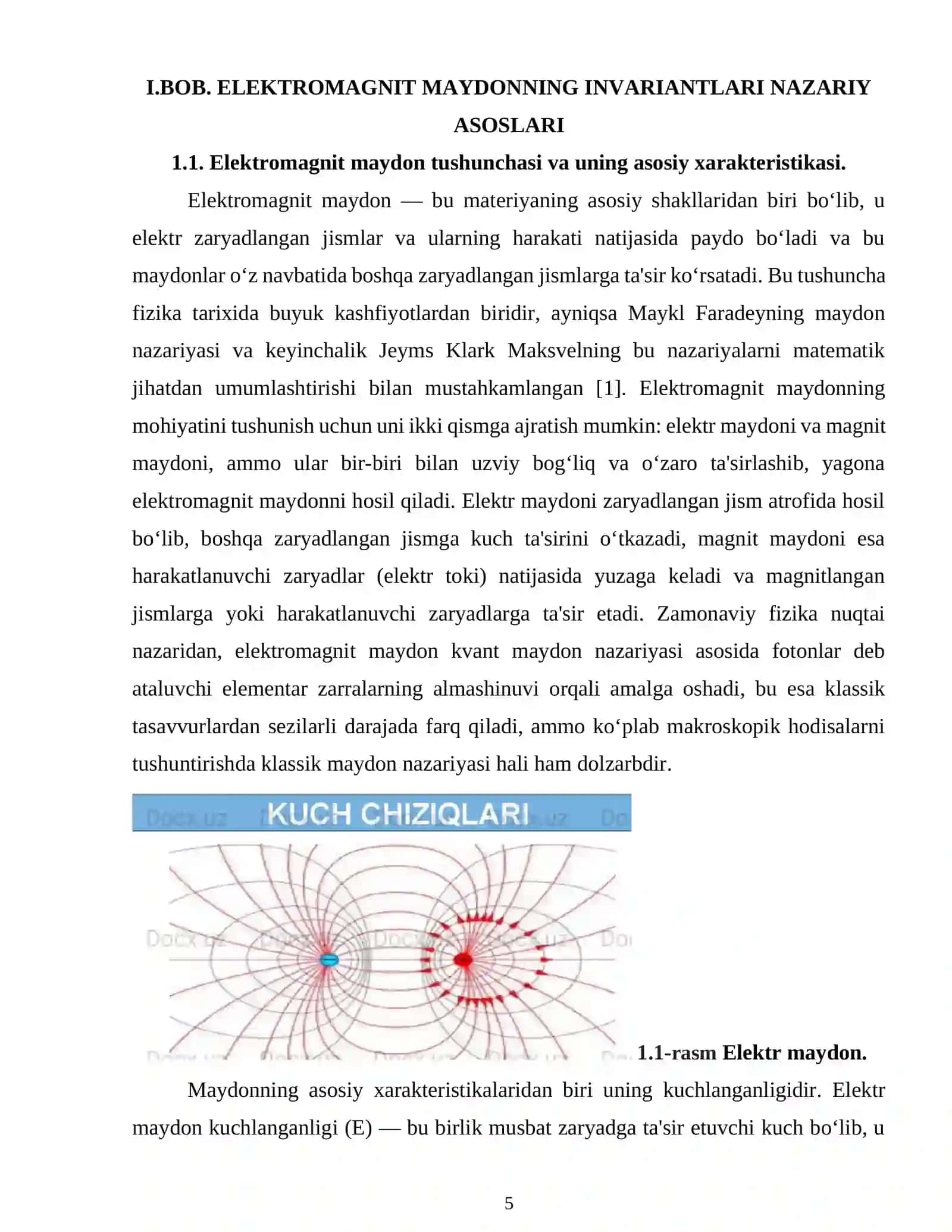 ELEKTROMAGNIT MAYDONNING LORENS INVARIANTLARI VA ULAR ORQALI FIZIK JARAYONLARNI TAVSIFI.docx 4