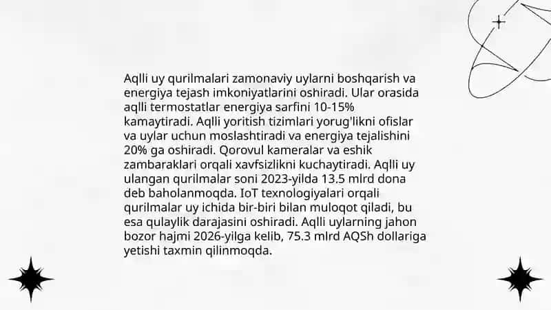 Zamonaviy uy gadgetlari tahlili 4