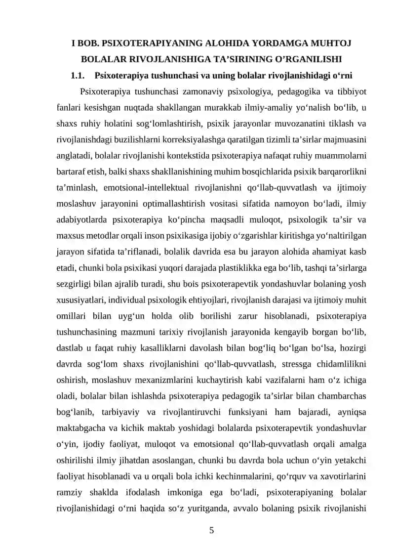 PSIXOTERAPIYANING ALOHIDA YORDAMGA MUHTOJ BOLALAR RIVOJLANISHIGA TA’SIRI 4