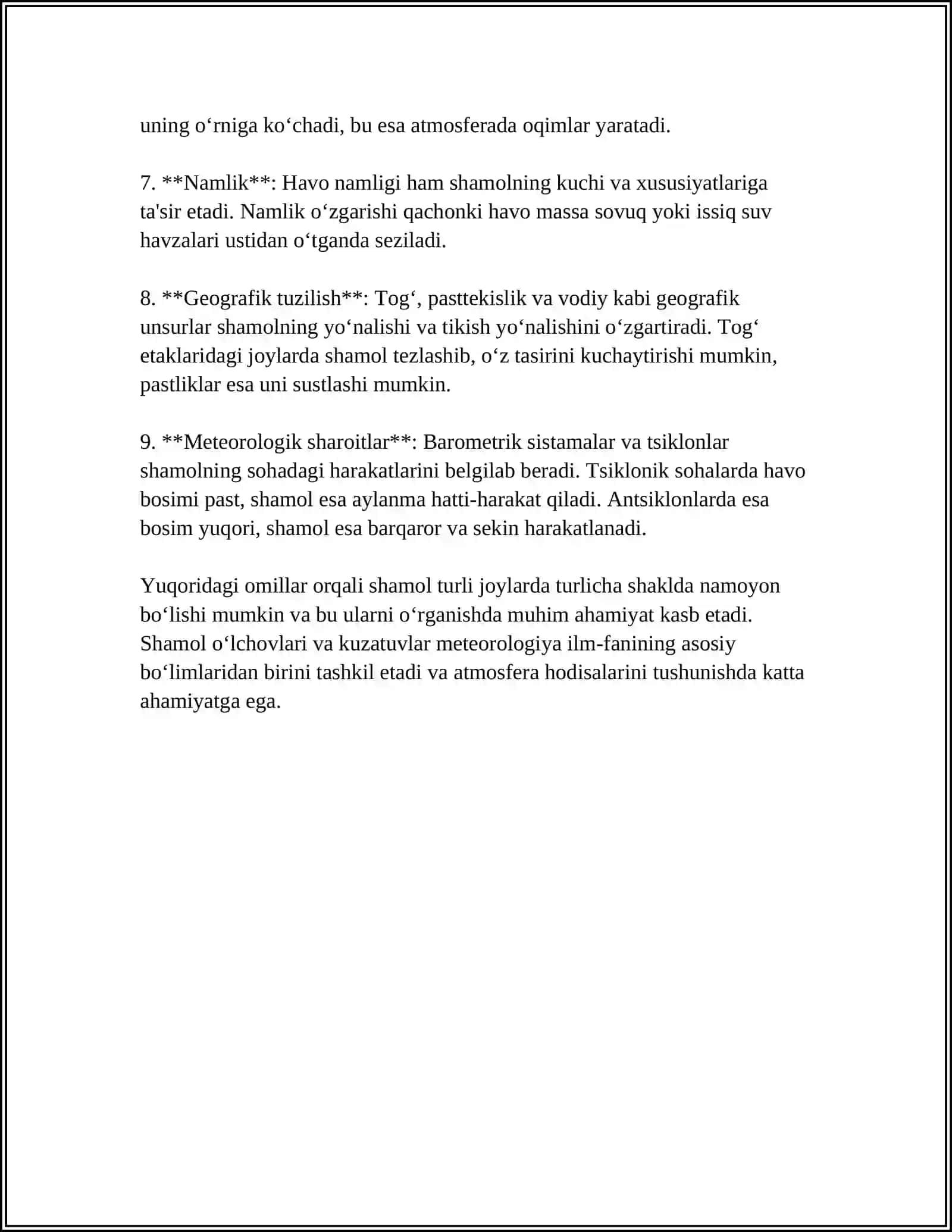 SHAMOLNING GEOLOGIK ISHI 4
