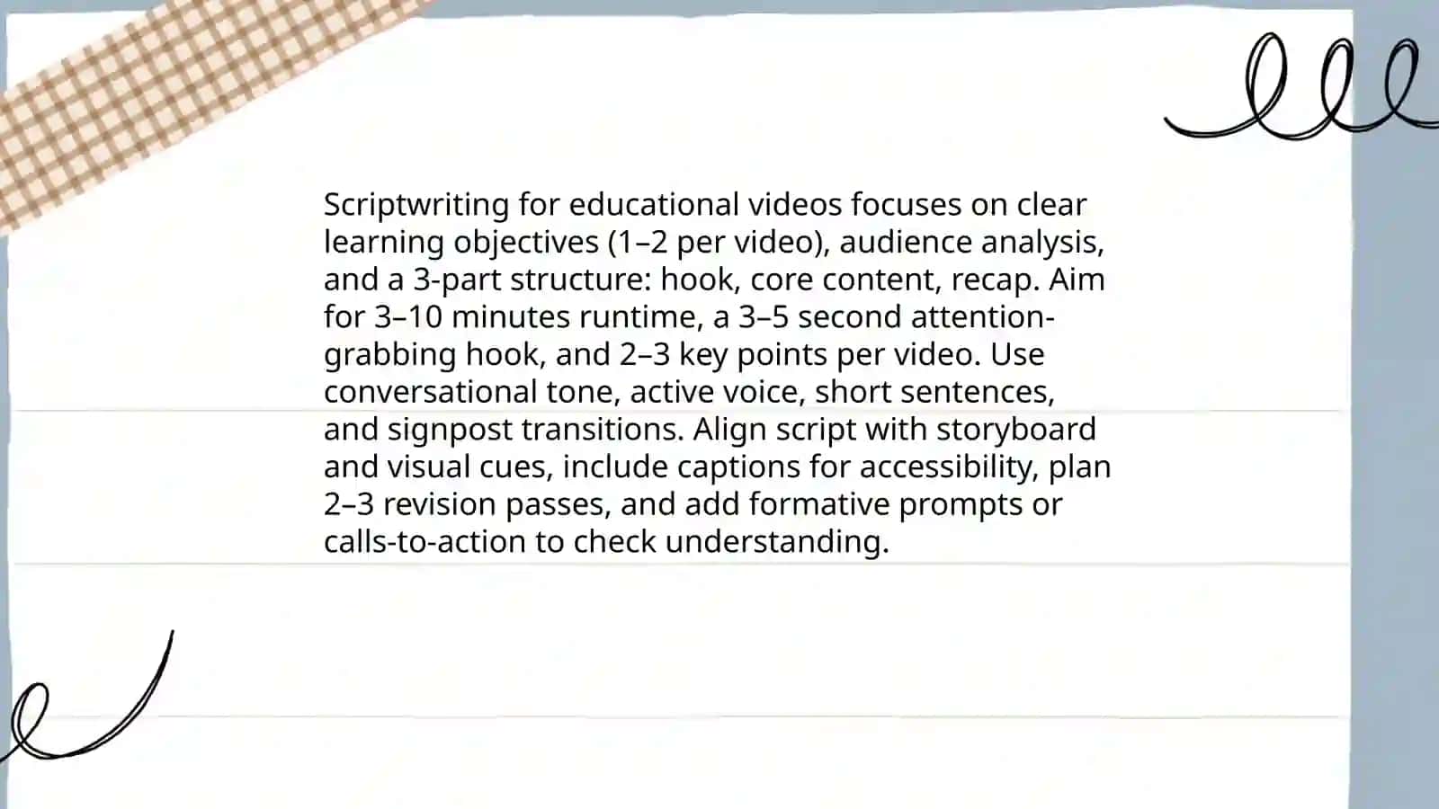 Instructional Design for Educational Videos 4