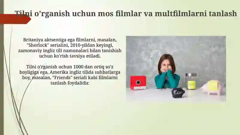 Filmlar va multfilmlar orqali ingliz tilini oʻrganish 4