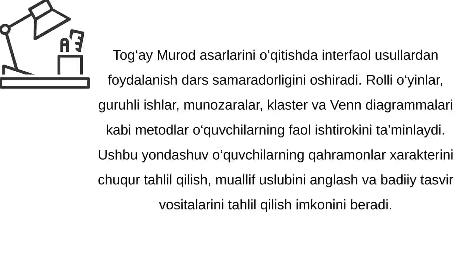 Tog‘ay Murod hayoti va ijodini o‘qitish 4