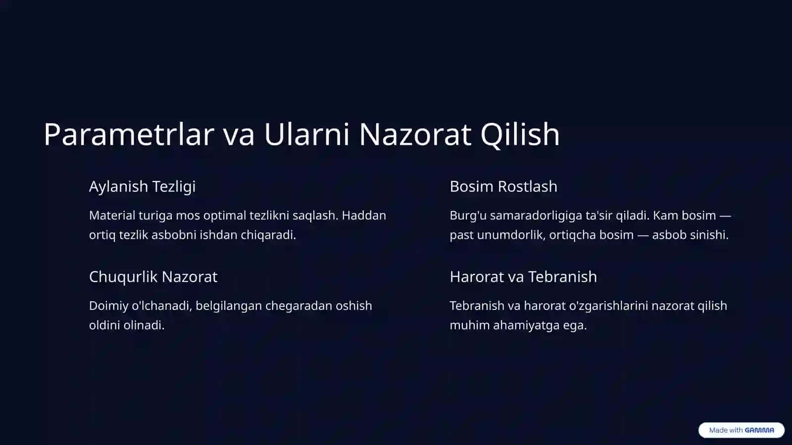 Burg'ulash Jarayonining Avtomatik Boshqarilishi 4