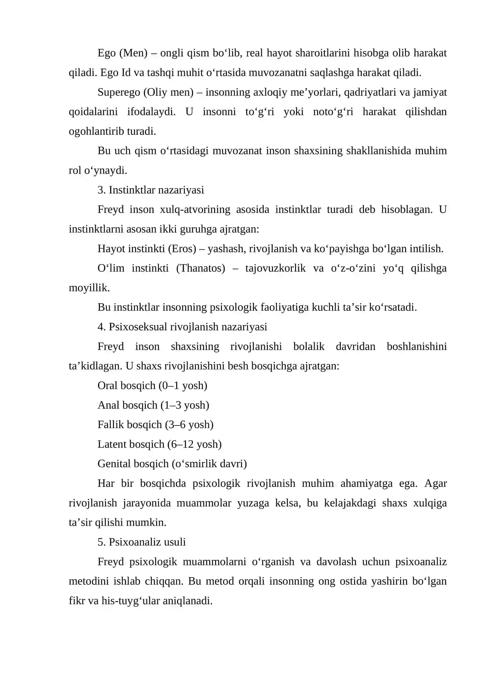 Psixologik yondashuv Z.Freyd nazariyasi 4