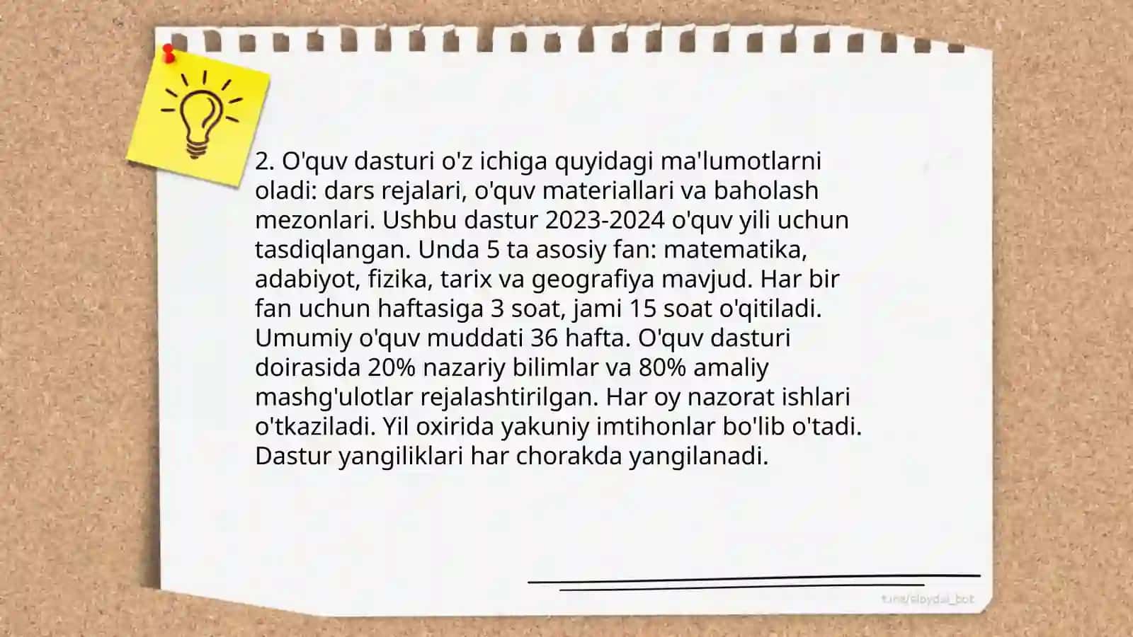 Ona tili òqituvchisi qòllaniladigan hujjatlar 4
