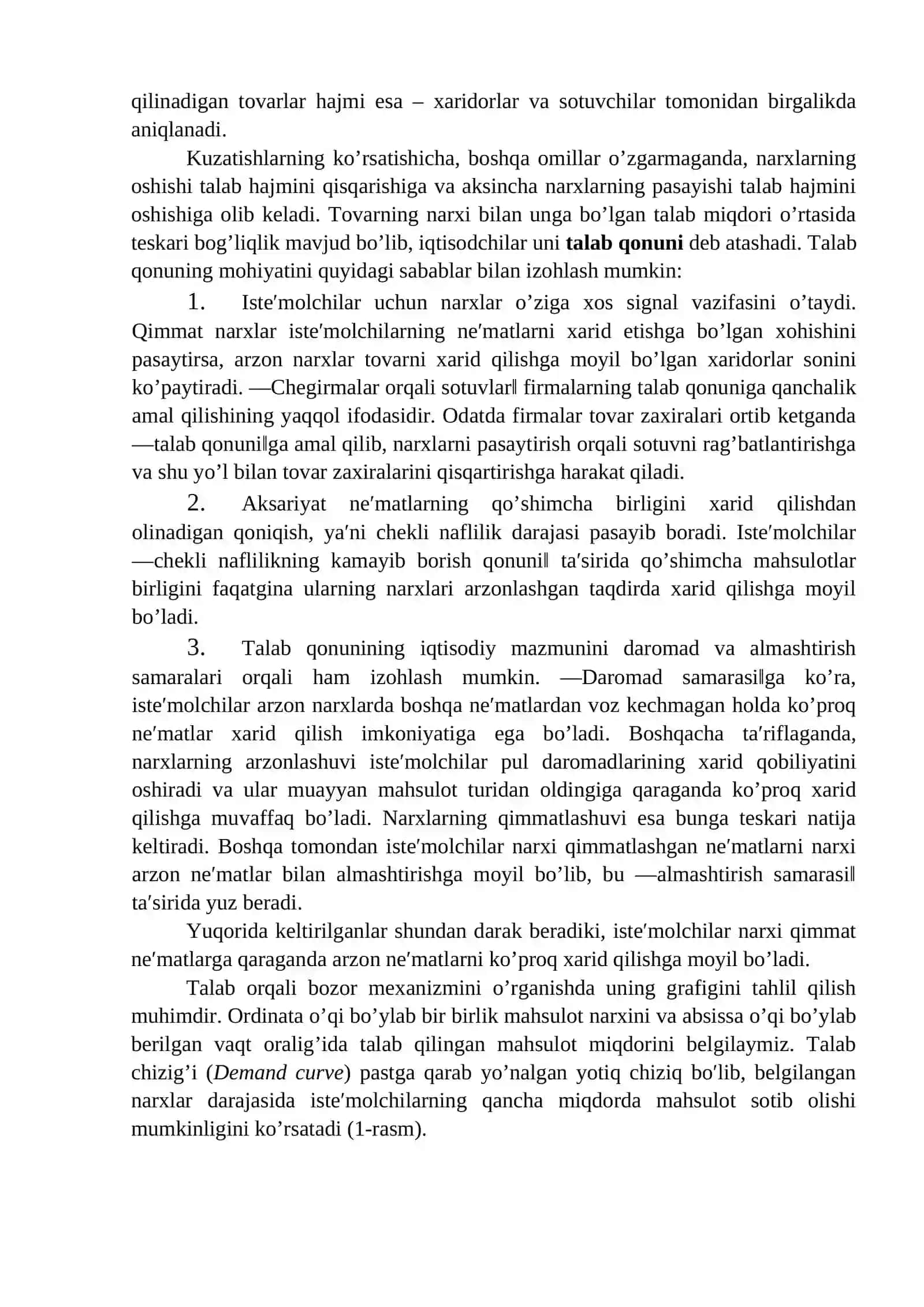 Talab va taklif tahlili asoslari 4