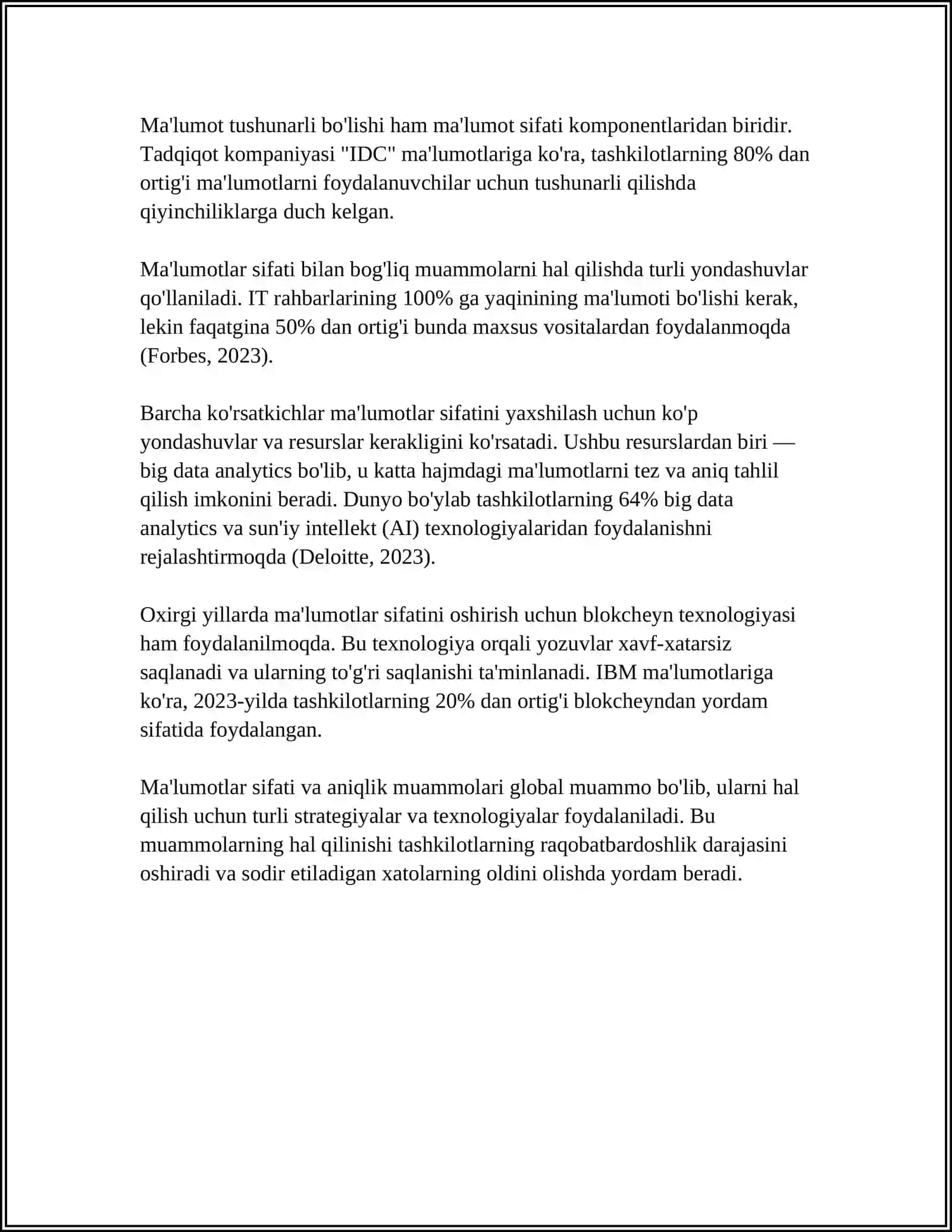 GEOAXBOROT TIZIMLARNI QO’LLASH MUAMMOLARI 4