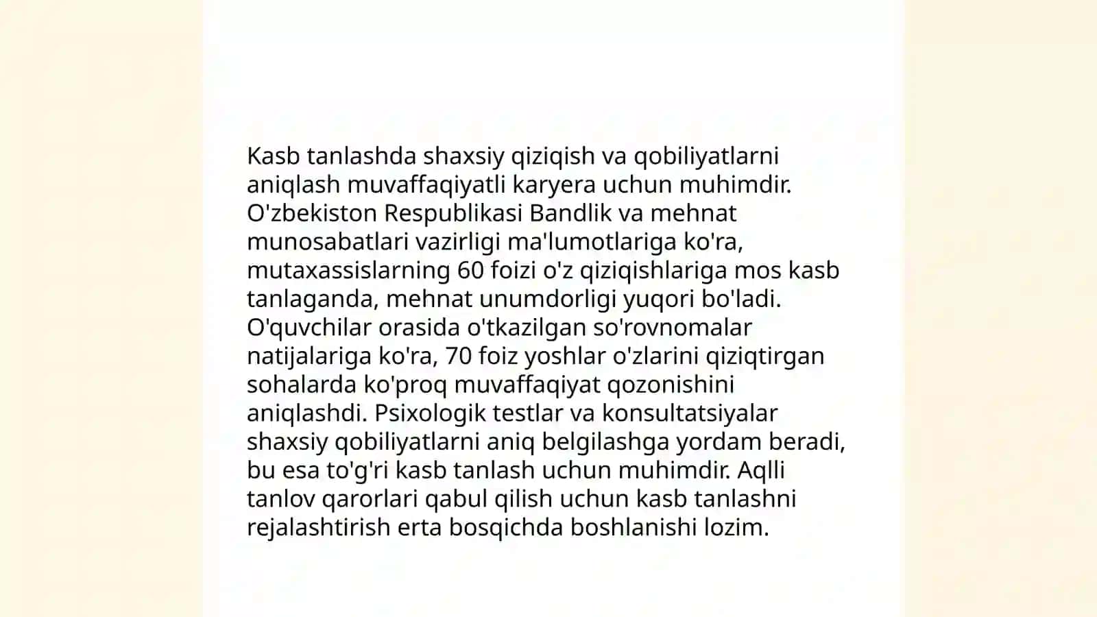 Kasb hunarga yoʻnaltirish tamoyillari shakl va metodlari 4