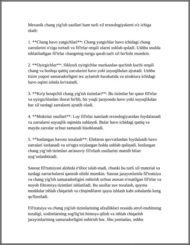 ATMOSFERANI TOZALASH METODLARI 4