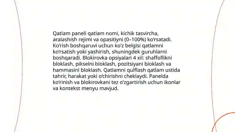 Adobe Photoshopda qatlamlar(layers) bilan ishlash tehnikasi Najmiddinova Sevinch 4