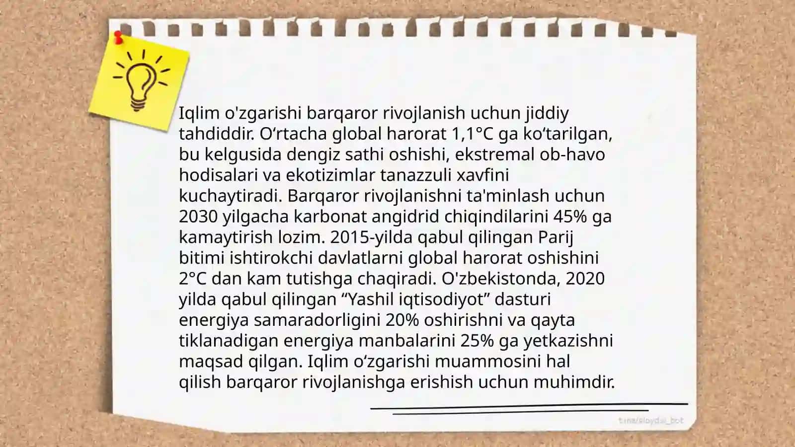 Iqlim va barqaror rivojlanishning birgalikdagi foydalari bilan loyihalar va siyosatlarni amalga oshirish vositalari va usullari: Havoning ifloslanishi misoli 4