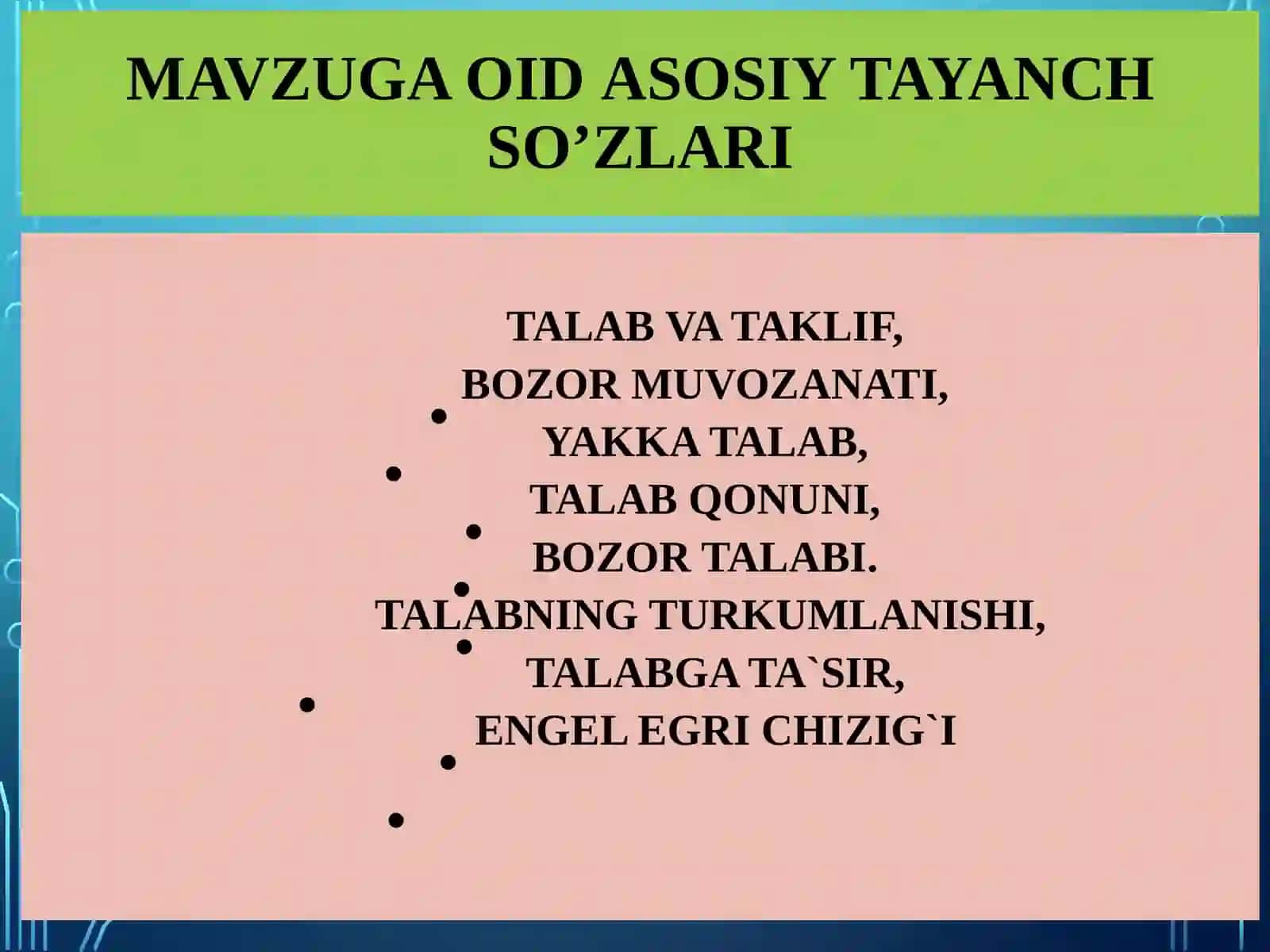 IQTISODIYOT NAZARIYASI 4