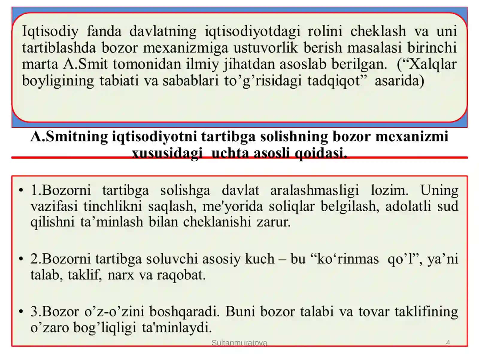 O’zbekiston Respublikasi Prezidenti Sh. M.Mirziyoevning 2022-yil 18-martdagi farmoni bilan davlat ishtirokini qisqartirish va xususiy sektorni iqtisodiyotning asosiy harakatlantiruvchi kuchiga aylantirishni maqsad qilgan 4