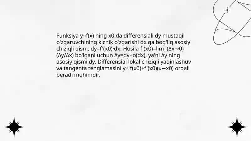 Hosila va Differensiali 4