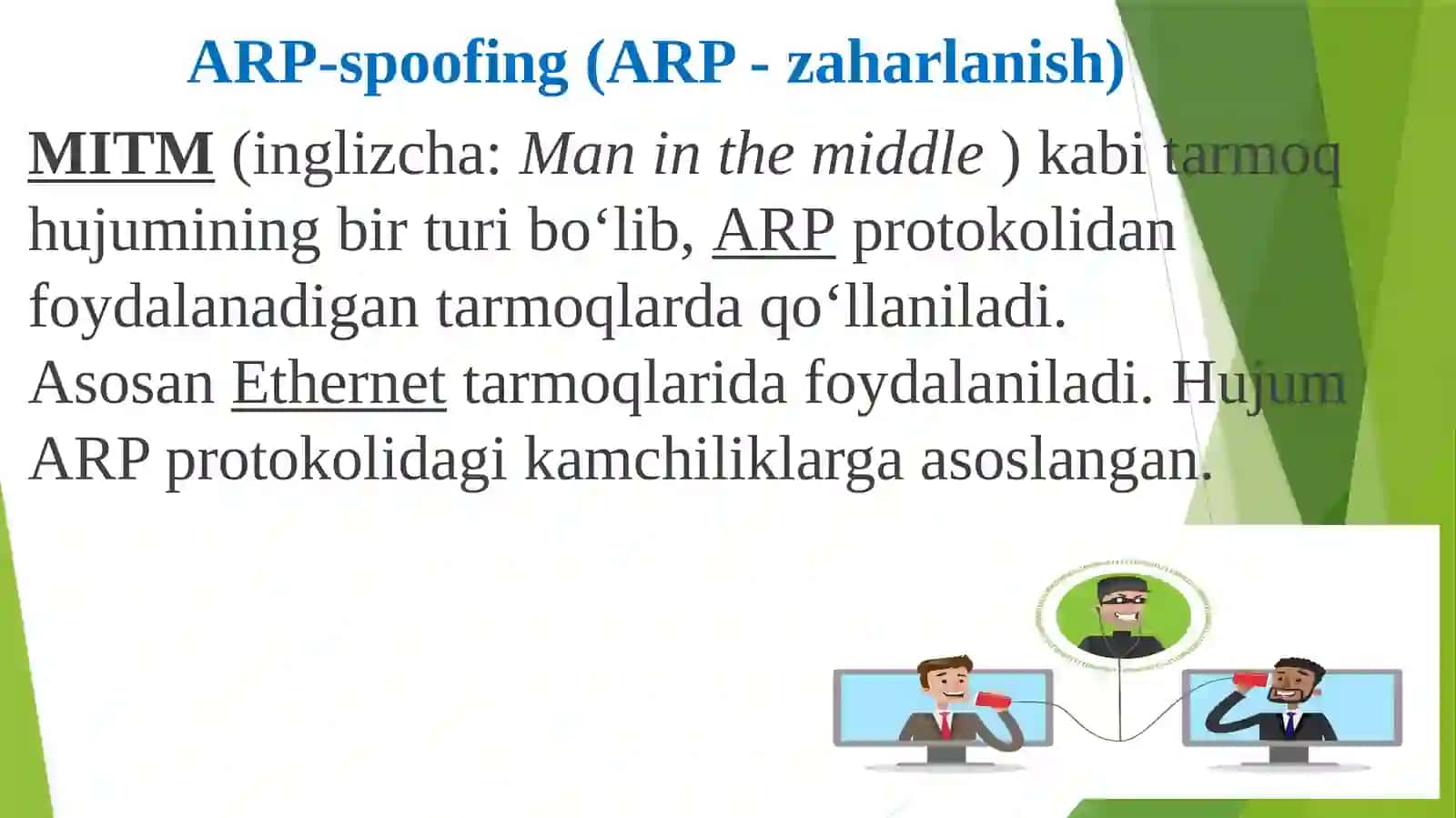 ARP-Poisonning tushunchasi va hujumlardan himoyalanish usullari 4