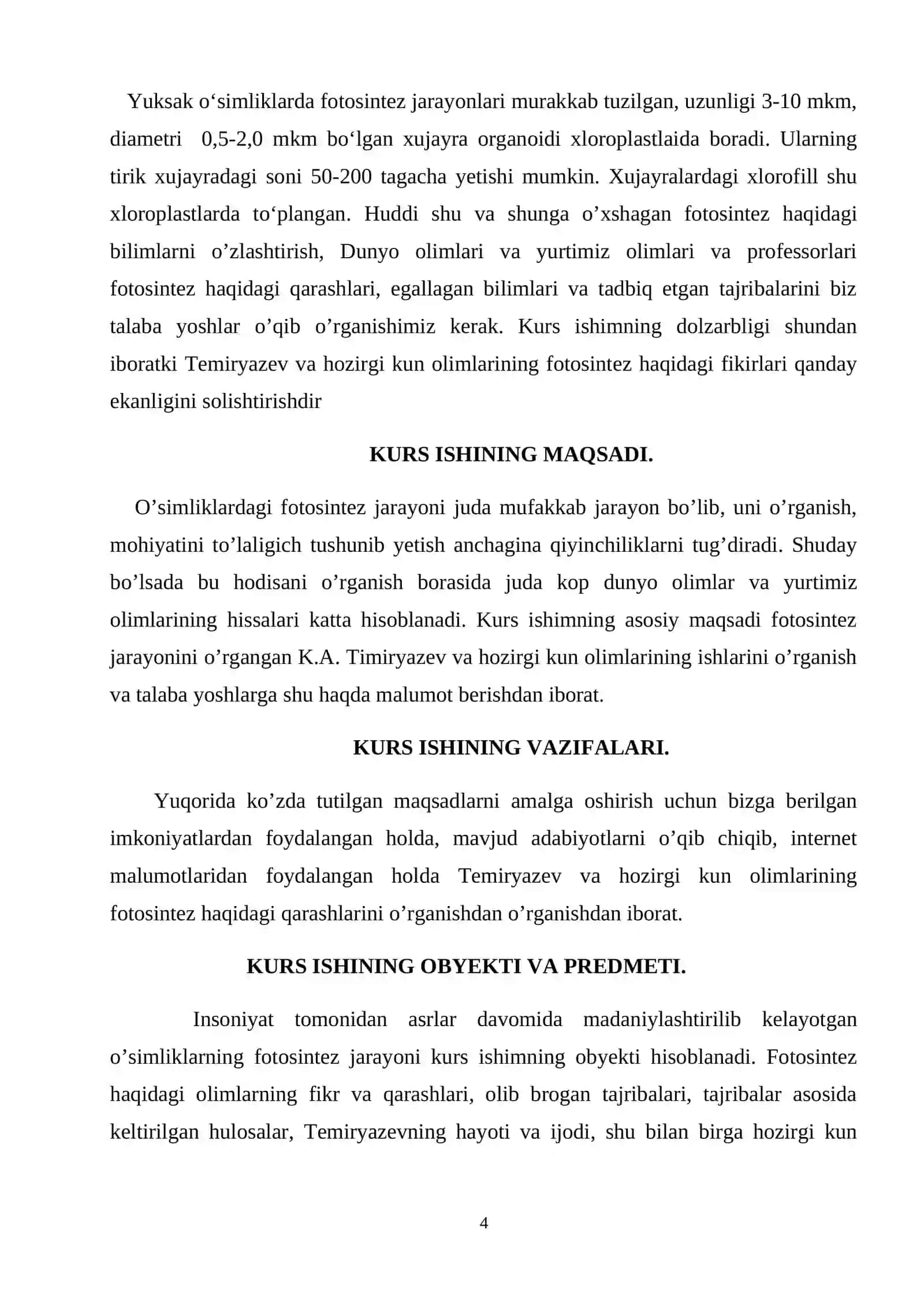 Timiryazev va hozirgi zamon olimlarining fotosintez haqidagi ishlari 4