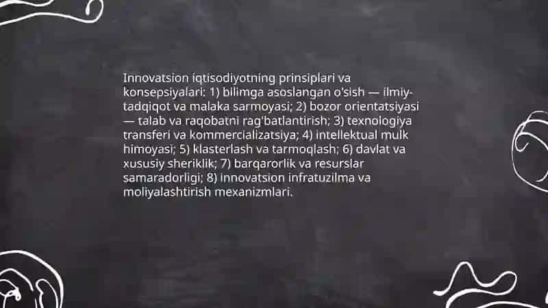 Innovatsion iqtisodiyotning ilmiy-uslubiy asoslari 4
