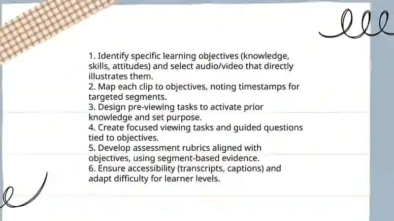 Strategies for Working with Audio and Video Materials in an Integrated Course 4