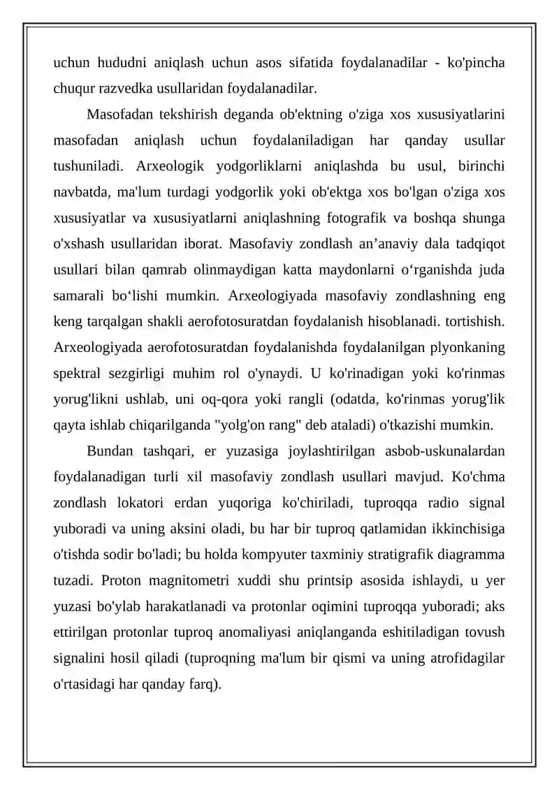Arxeologik tadqiqot turlari va zamonaviy usullari 4