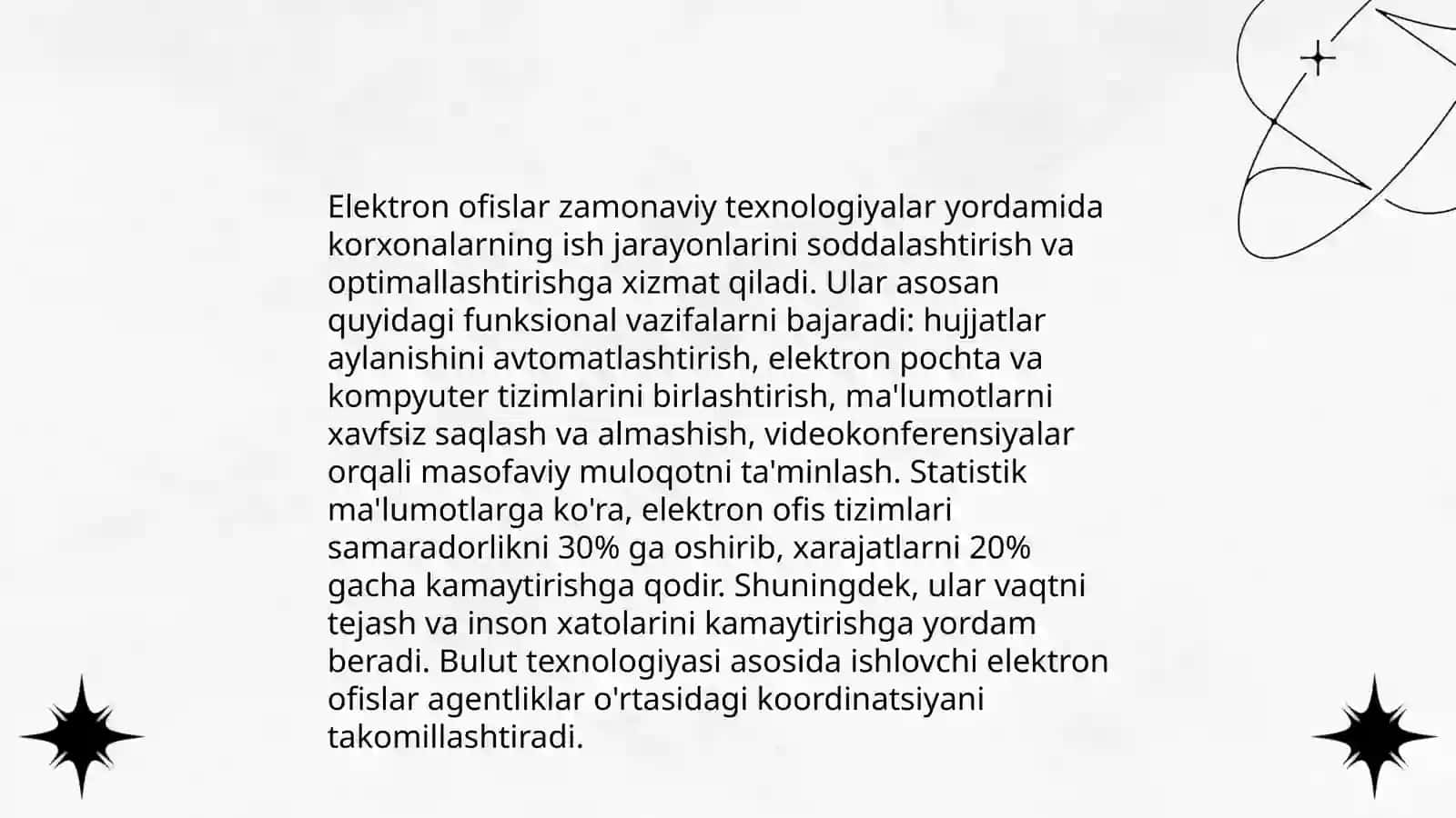 Elektron ofis tizimlarining asosiy komponentlari 4