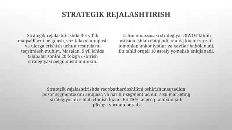 Ta'lim muassasasi boshqaruvining asosiy yo'nalishlari 4