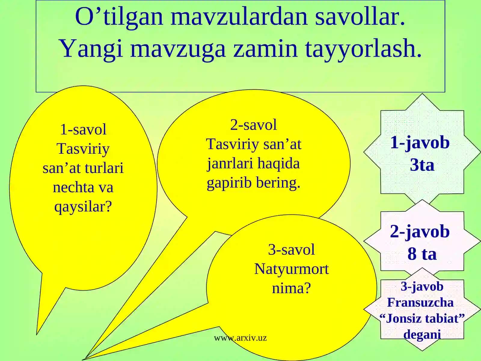 Sopol buyumlardan tashkil topgan natyurmort ishlash 4